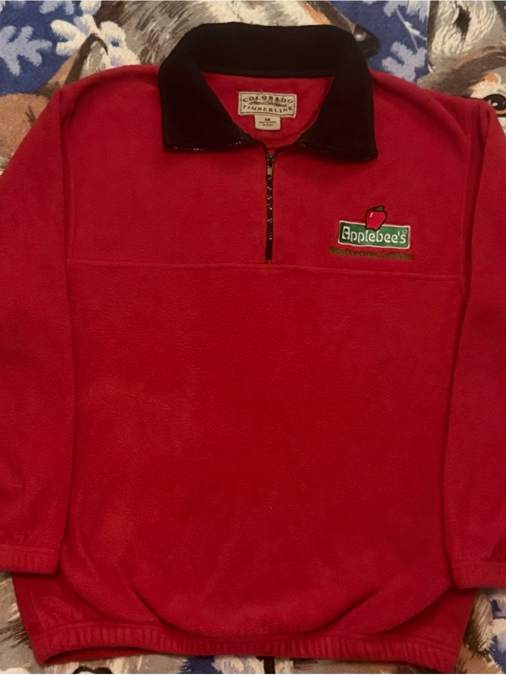 Applebee's Red Quarter-Zip Fleece Pullover - Colorado Timberline